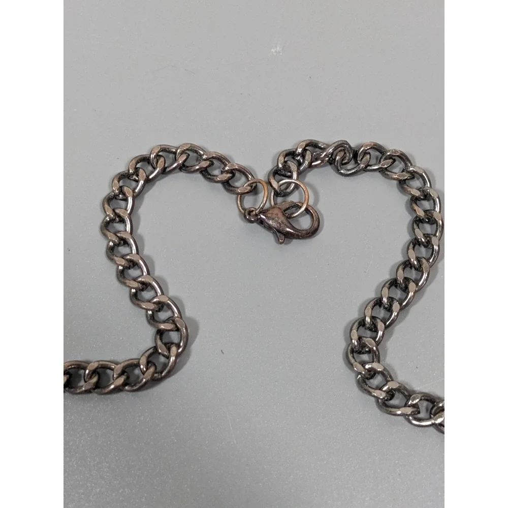 Gunmetal Gray Black Gold Glass Bead Woven Bib‎ Statement Necklace 19